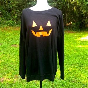 Black pumpkin head sweatshirt